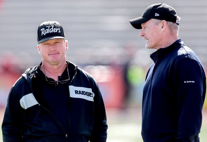 Gruden picked Mayock’s brain before the 2018 draft; by the next draft he was Oakland’s GM.